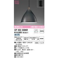 安心のメーカー保証【インボイス対応店】Ｔ区分オーデリック照明器具 OP252230NR （ランプ別梱包）『OP252230#＋NO295AN』 ペンダント LED | 照明器具と住まいのこしなか