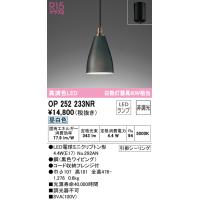 安心のメーカー保証【インボイス対応店】Ｔ区分オーデリック照明器具 OP252233NR （ランプ別梱包）『OP252233#＋NO292AN』 ペンダント LED | 照明器具と住まいのこしなか