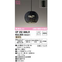 安心のメーカー保証 Ｔ区分オーデリック照明器具 OP252889LR （ランプ別梱包）『OP252889#＋NO295GL』 ペンダント LED | 照明器具と住まいのこしなか