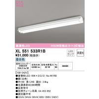 安心のメーカー保証 Ｎ区分オーデリック照明器具 XL551533R1B （ランプ別梱包）『XL551533#Y＋NO441RB×2』 ベースライト LED | 照明器具と住まいのこしなか