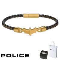 正規品 送料無料 ポリス POLICE ブレスレット Batarang バタラン バットマン GB0034702 ステンレス レザー | Kougasyou