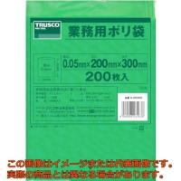 ＴＲＵＳＣＯ　小型ポリ袋　縦３００Ｘ横２００Ｘｔ０．０５　緑　（２００枚入） | 工具箱.com Yahoo!店