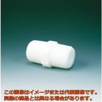 フロンケミカル　フッ素樹脂（ＰＴＦＥ）　ニップル　Ｒ１／２ＸＲ１／２ | 工具箱.com Yahoo!店