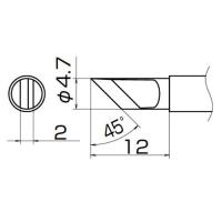 白光 T12-KRZ こて先/KR型(Z) 長寿命 | 工具計画 プロツールショップ