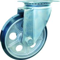 ユーエイ プレート式 自在 キャスター ウレタン 車輪径250mm  Jタイプ J型 取付寸法125×125 AUJ-250 | 工具計画 プロツールショップ