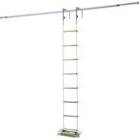 ピカ　避難用ロープはしご　ＥＫ型１０ｍ　上部取付金具：窓枠用EKF-1付　（1本）　品番：EK-10　 | 工具ランドヤフーショップ