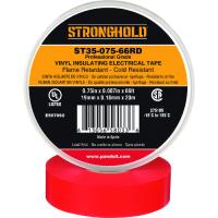 ストロングホールド StrongHoldビニールテープ 耐熱・耐寒・難燃 プロ仕様グレード 赤 幅19.1mm 長さ20m ST35-075-66RD | 工具ランドヤフーショップ