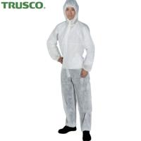 TRUSCO(トラスコ) 不織布使い捨て保護服 つなぎフード付きタイプ Mサイズ (1着) TRV2-M | 工具ランドヤフーショップ