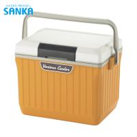 SANKA サンカ クーラーボックス ワンプッシュ開閉 ベリアスクーラー 9L   ホワイト/イエロー   (1個) 品番：VAC-9WH/YE | 工具ランドヤフーショップ