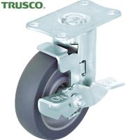 TRUSCO(トラスコ) 省音キャスター(プレート式)自在ストッパー付φ75エラストマー車 (1個) TYEF-75ELBDS | 工具ランドヤフーショップ