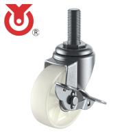 ユーエイ ST-100NS-W3/4-40 ねじ込み式 自在 キャスター ナイロン 車輪径100mm ストッパー付き Sタイプ ST-S型 ネジ寸法W3/4×40山数10 (1個) | 工具ランドヤフーショップ