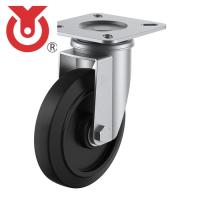 ユーエイ SUS-NRJ-130 プレート式 自在 ステンレスキャスター ゴム 車輪径130mm Jタイプ SUS-J型 取付寸法82×82(75×75) (1個) | 工具ランドヤフーショップ