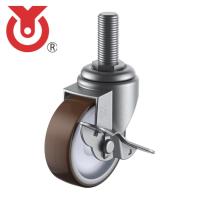 ユーエイ SUS-ST-75URS-W3/4-40 ねじ込み式 自在 ステンレスキャスター ウレタン 車輪径75mm ストッパー付き Sタイプ SUS-ST-S型 ネジ寸法W3/4×40山数10 (1個) | 工具ランドヤフーショップ
