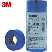 3M マスキングテープ(コンクリート・タイル・パネル用)21mmX18m 6巻入 (1Pk) 品番：99BB 21X18 | 工具ランドヤフーショップ