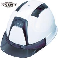 トーヨーセフティ TOYO 通気孔付きヘルメット(白) (1個) 品番：NO.390F-OTSS-W | 工具ランドヤフーショップ