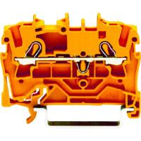 WAGO スプリング式中継端子台 2002シリーズ2線式用 橙色 (1個) 品番：2002-1202-PK | 工具ランドヤフーショップ