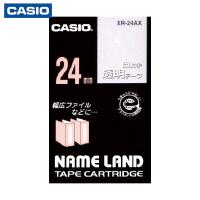 カシオ ネームランド用透明テープに白文字24mm (1個) 品番：XR-24AX | 工具ランドヤフーショップ