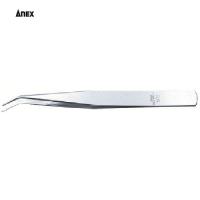 アネックス(Anex) ステンレスピンセット AA125mm先曲 (1個) 品番：126 | 工具ランドヤフーショップ
