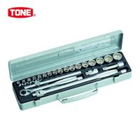 TONE トネ ソケットレンチセット 6角12角タイプ 差込角9.5mm 24点セット (1S) 品番：CX3172 | 工具ランドヤフーショップ