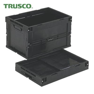黒２０個TRUSCO　スケルコンオリコン50L 黒　【数量指定可能】 トラスコ折りたたみコンテナ50l（色：ブラック系）の商品一覧 通販