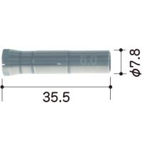 E-FORCE コレットチャック(Φ6.0mm) ロータリー Φ6タイプ専用 (1個) 品番：DCB60 | 工具ランドプラス