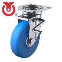 ユーエイキャスター プレート式 自在 キャスター モノマーキャストナイロン 車輪径130mm ストッパー付き Jタイプ JB（R）型 (1個) 品番 MCBJB-130(R) | 工具ランドプラス