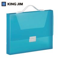 キングジム シンプリ-ズキャリングCG(透明)青(1冊) 品番：294TSPBLUE | 工具ランドプラス