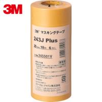 3M マスキングテープ 243J Plus 20mmX18m 6巻入り (1Pk) 品番：243J 20 | 工具ランドプラス