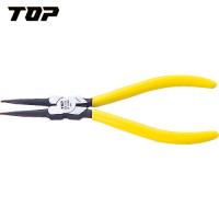 TOP(トップ工業) スナップリングプライヤ穴用直爪 175mm 使用範囲19〜65mm (1丁) 品番：HS-175 | 工具ランドプラス