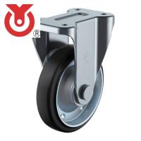 ユーエイ WEK-100 プレート式 固定 キャスター 導電ゴム 車輪径100mm  Jタイプ K型 取付寸法80×45 (1個) | 工具ランドプラス