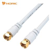 HORIC アンテナケーブル 0.5m ホワイト 両側ネジ式コネクタ AC05-443WH (1本) AC05-443WH | 工具ランドプラス