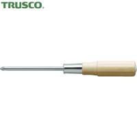 TRUSCO(トラスコ) 木柄貫通ドライバー 刃先＋4 200mm (1本) TWKD-4-200 | 工具ランドプラス