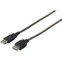 バッファロー USB2.0延長ケーブル(A to A) 1.5m ブラックスケルトン (1個) 品番：BSUAA215BS | 工具ランドプラス