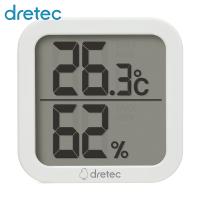 dretec デジタル温湿度計「クラル」 ホワイト (1台) 品番：O-414WT | 工具ランドプラス