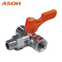 ASOH(アソー) エースボール3W 横型三方弁 外X内ネジ型 PT1/4 (1個) 品番：BT-3222R | 工具ランドプラス