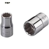 TOP(トップ工業) ソケットレンチ用ソケット 差込角12.7mm 対辺17mm (1個) 品番：S-417 | 工具ランドプラス