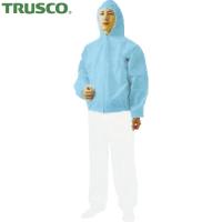 TRUSCO(トラスコ) 不織布使い捨て保護服フード付ジャンバー Mサイズ ブルー (1着) TPC-F-M-B | 工具ランドプラス