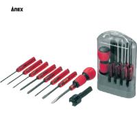 アネックス(Anex) 電工グリップ8本組ドライバーセット (1S) 品番：6950 | 工具ランドプラス