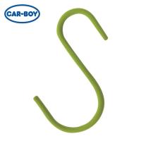 CAR-BOY カーボーイ 道具の収納に Sフック 吊り金具 ソフトSカン 180 グリーン (1本) SS-127 | 工具ランドプラス