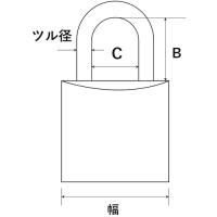 ＷＡＫＩ　ステンレス吊南京錠 IB-081 | 工具の楽市