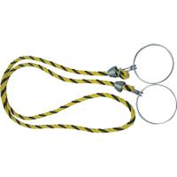 TRUSCO(トラスコ)　コーン用ロープ　標識　黄×黒　１２ｍｍＸ２ｍ TCC-30　_ | 工具の楽市