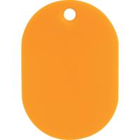 TRUSCO(トラスコ)　見やすい色の小判札　大　６０×４０ｍｍ　５枚入　オレンジ UHFL-OR | 工具の楽市