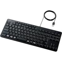 ＥＬＥＣＯＭ　【販路限定のため取扱中止】　コンパクトキーボード　有線　静音設計　抗菌　ブラック TK-FCM113SKBK≪在庫限り≫ | 工具の楽市