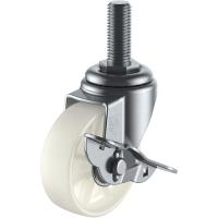 ユーエイ ねじ込み式 自在 キャスター ナイロン 車輪径１００ｍｍ ストッパー付き Ｓタイプ ＳＴ−Ｓ型 ネジ寸法Ｗ３／４×４０山数１０ ST-100NS-W3/4-40 | 工具の楽市