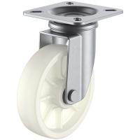 ユーエイ プレート式 自在 ステンレスキャスター ナイロン 車輪径２００ｍｍ Ｊタイプ ＳＵＳ−Ｊ型 取付寸法１１５×１１５（１０５×１０５） SUS-NJ-200 | 工具の楽市