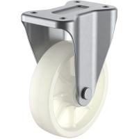 ユーエイ　プレート式　固定　ステンレスキャスター　ナイロン　車輪径１００ｍｍ　　Ｊタイプ　ＳＵＳ−Ｋ型　取付寸法８０×４５ SUS-NK-100 | 工具の楽市