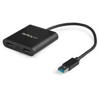 スターテック　ディスプレイアダプター／ＵＳＢ−Ａ　−　２ｘ　ＨＤＭＩ／ＵＳＢ　３．０／Ｗｉｎのみ対応 USB32HD2 | 工具の楽市