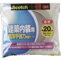 ３Ｍ　スコッチ　建築内装用超薄手強力両面テープ　２０ｍｍ×１０ｍ PBW-20 | 工具の楽市