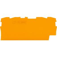 ＷＡＧＯ　端子台エンドプレート２００１・２００２・２２０１・２２０２シリーズ共用４線式　橙　１０個 2002-1492-PK | 工具の楽市