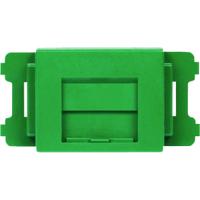 パンドウイット　ＪＩＳプレート用シャッター付きアダプタ　緑　（１０個入） CMAOSSGR-X | 工具の楽市